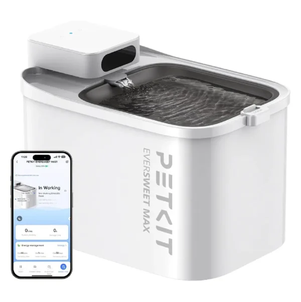 fuente de agua inalambrica para gatos petkit