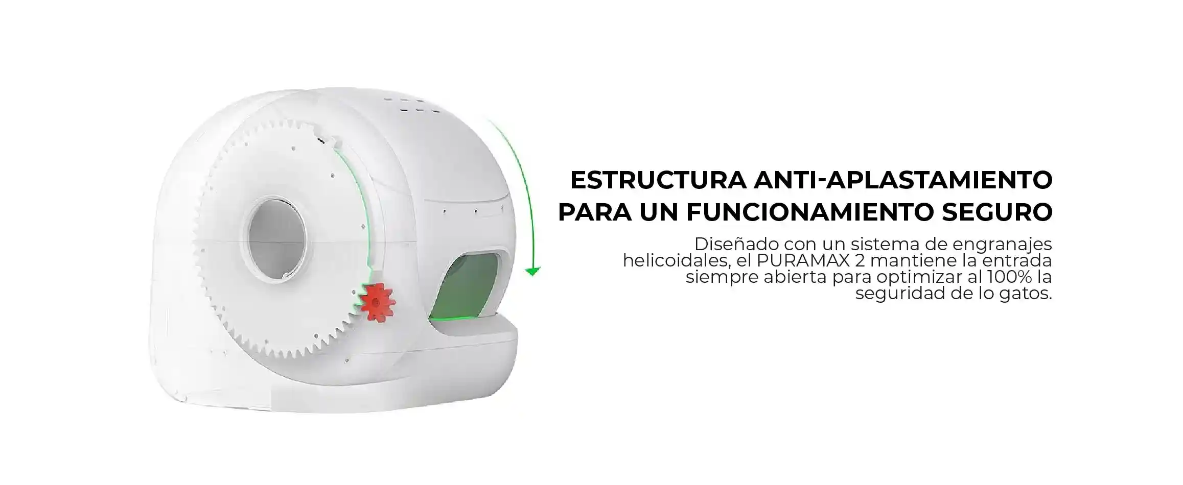 Seguridad del arenero automático Petkit Puramax 2 Lima Perú