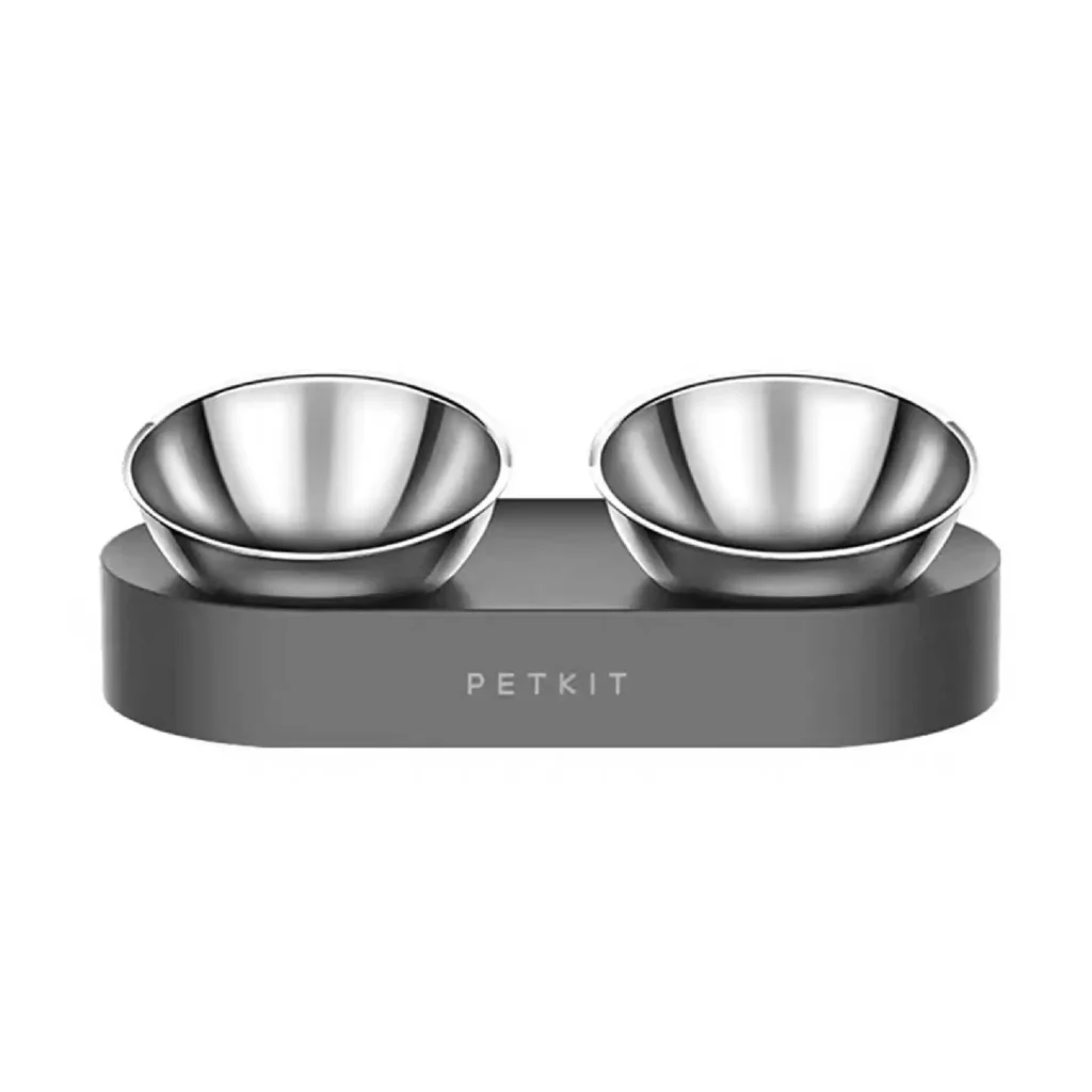 Comedero doble PETKIT nano de acero inoxidable