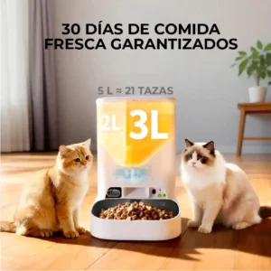 Comedero automatico yumshare dualhopper con camara 2 para mascotas en Lima Perú