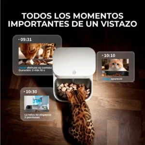 Comedero automatico yumshare dualhopper con camara 2 para mascotas en Lima Perú